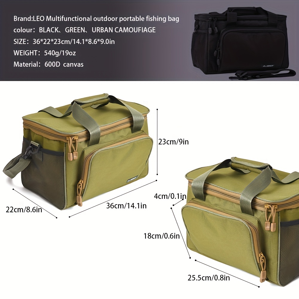Leofishing Portable Fishing Gear Storage Sling Bag Assorted - Temu