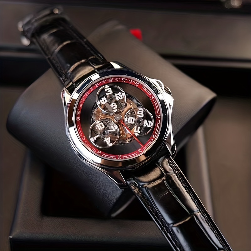  AESOP Men's Mechanical Watch Tourbillon Genuine Watches for Men  Skeleton Wristwatch Stainless Steel 100M Waterproof Man Male Clocks