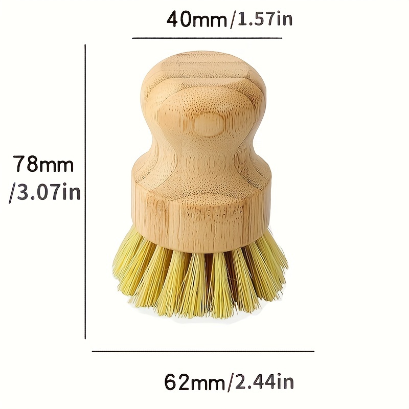  10 Pack Dish Brush with Handle Bamboo Dish Brush Wooden Kitchen  Scrub Scrubber Built-in Scraper Brush Dishwashing Brush Dish Cleaning Brush  Kitchen Cleaning Tools for Cleaning Sink Pot Pan : Health