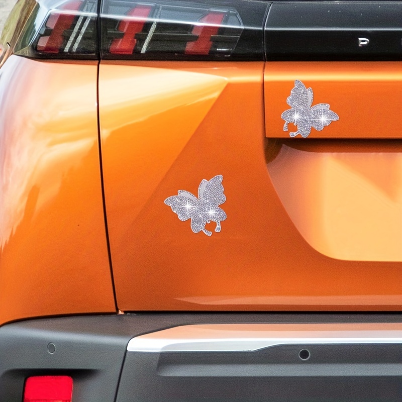 Crystal Car Stickers, Bling Bling Auto Car Emblem Decal Decoration Interior  Accessories for Women (Butterfly) : : Car & Motorbike