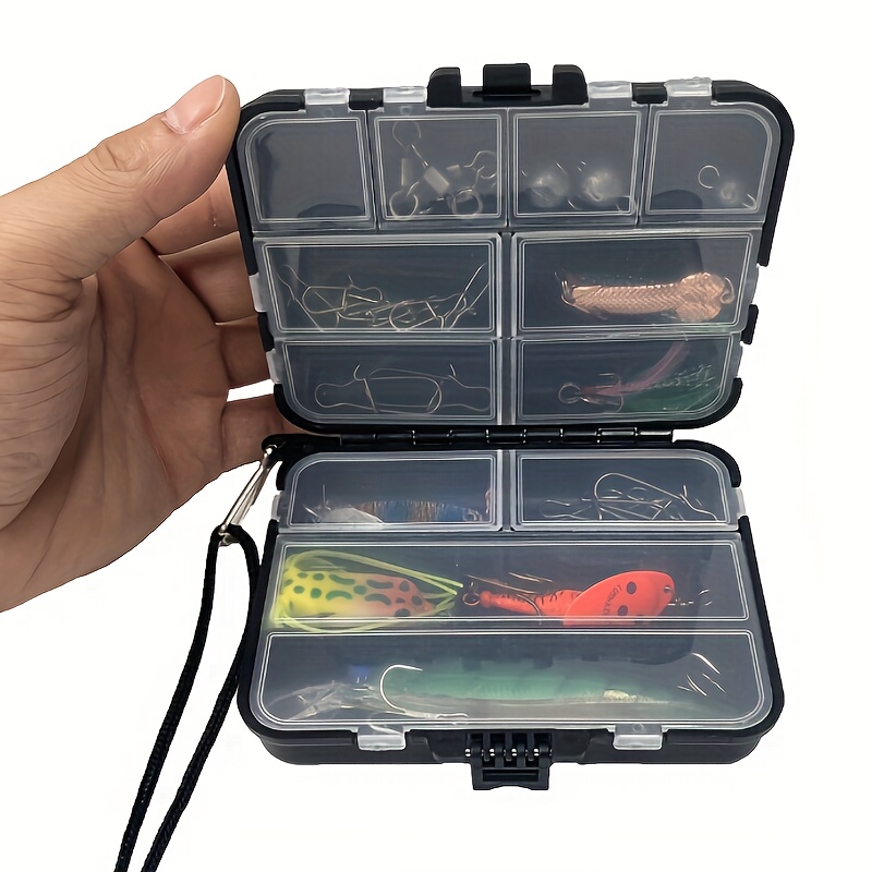 1pc Simple Double Sided Fishing Accessories Box, Fishing Lure Bait Storage  Case, Fishing Tackle