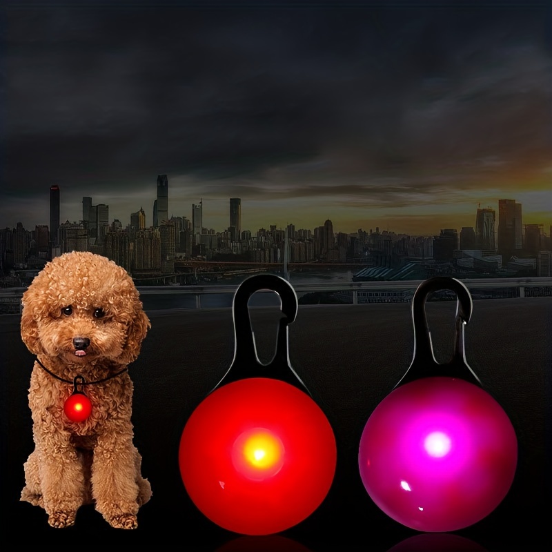 Luces para perros para caminar de noche, luz recargable con clip