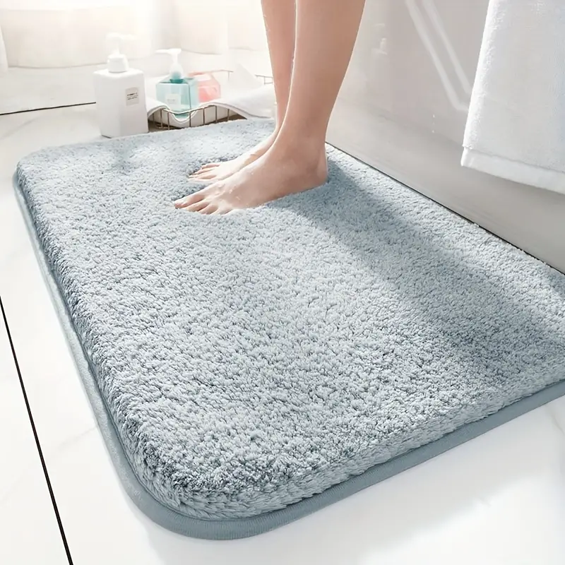 Bath Mats For Bathroom - Anti Slip Absorbent Bathroom Mats Soft