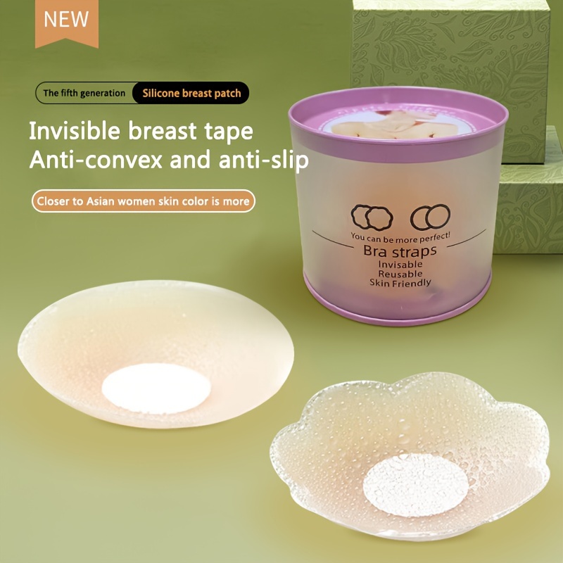 4Pcs Silicone Nipple Cover Reusable Women Breast Petals Lift