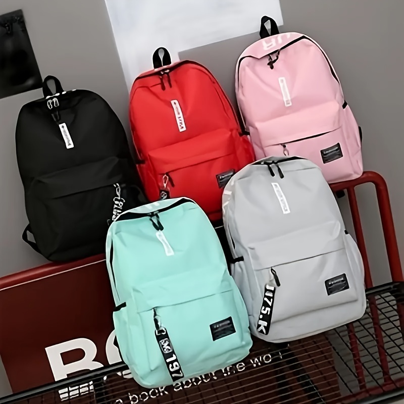 Small Flap Backpack Fashionable Graphic Buckle Decor Adjustable Strap