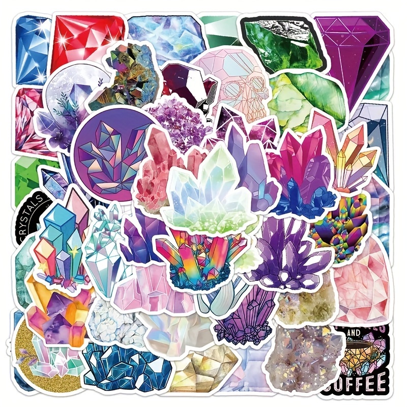 Crystal Stickers boho Crystal Stickers waterproof Aesthetic - Temu