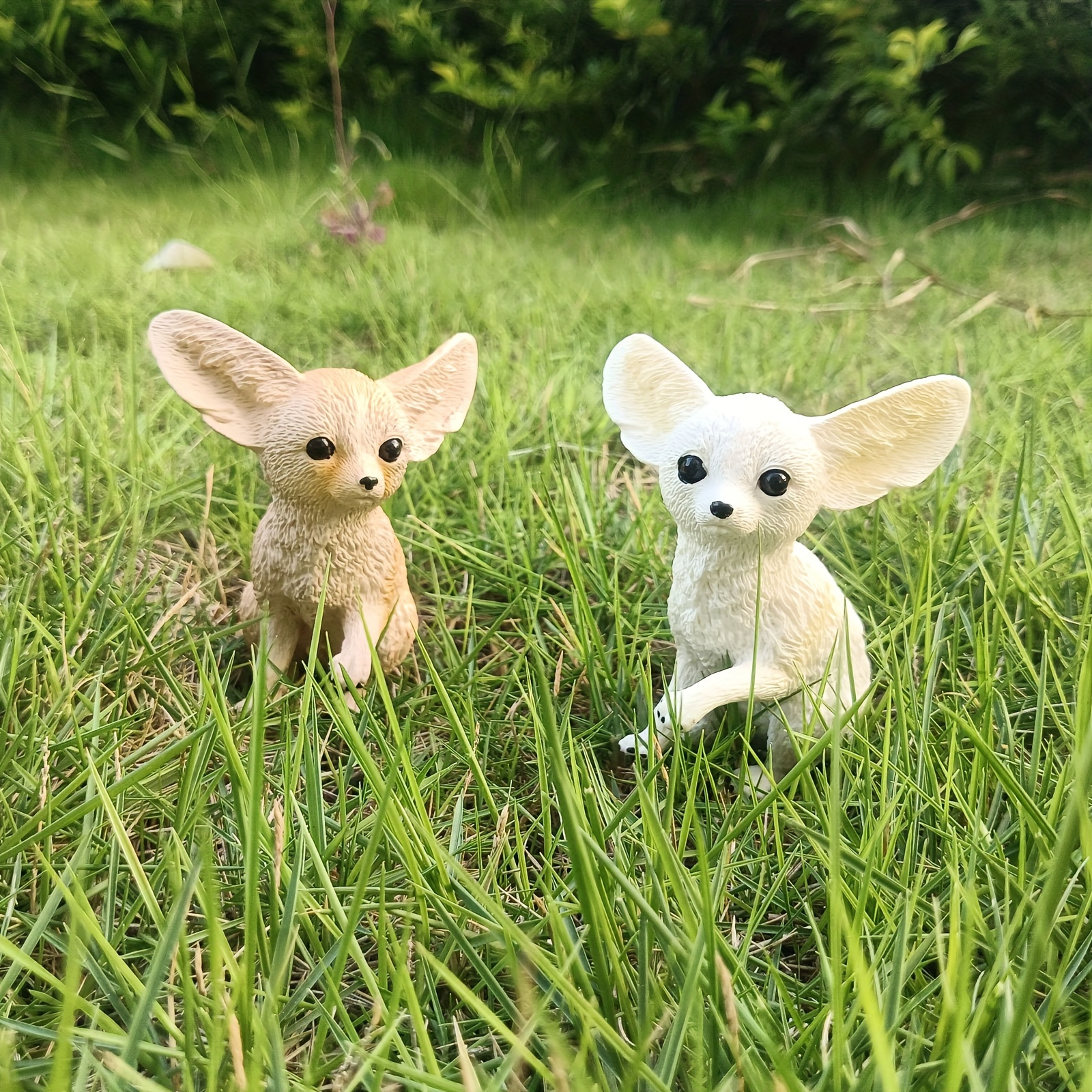 Artificial Fox Mini Fox Toy Wild Animal Model Fennec Fox - Temu