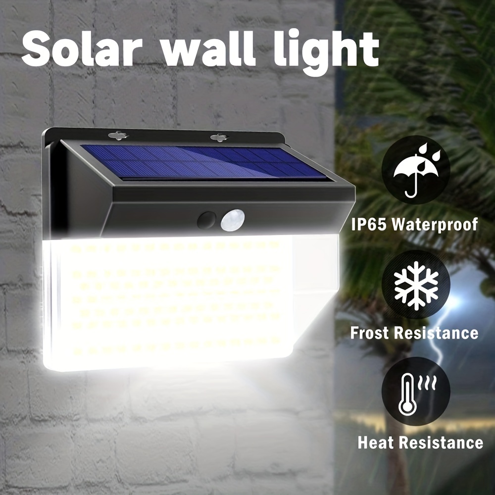 2 Luces LED De Pared Solar Para Exteriores Sensor De - Temu Chile
