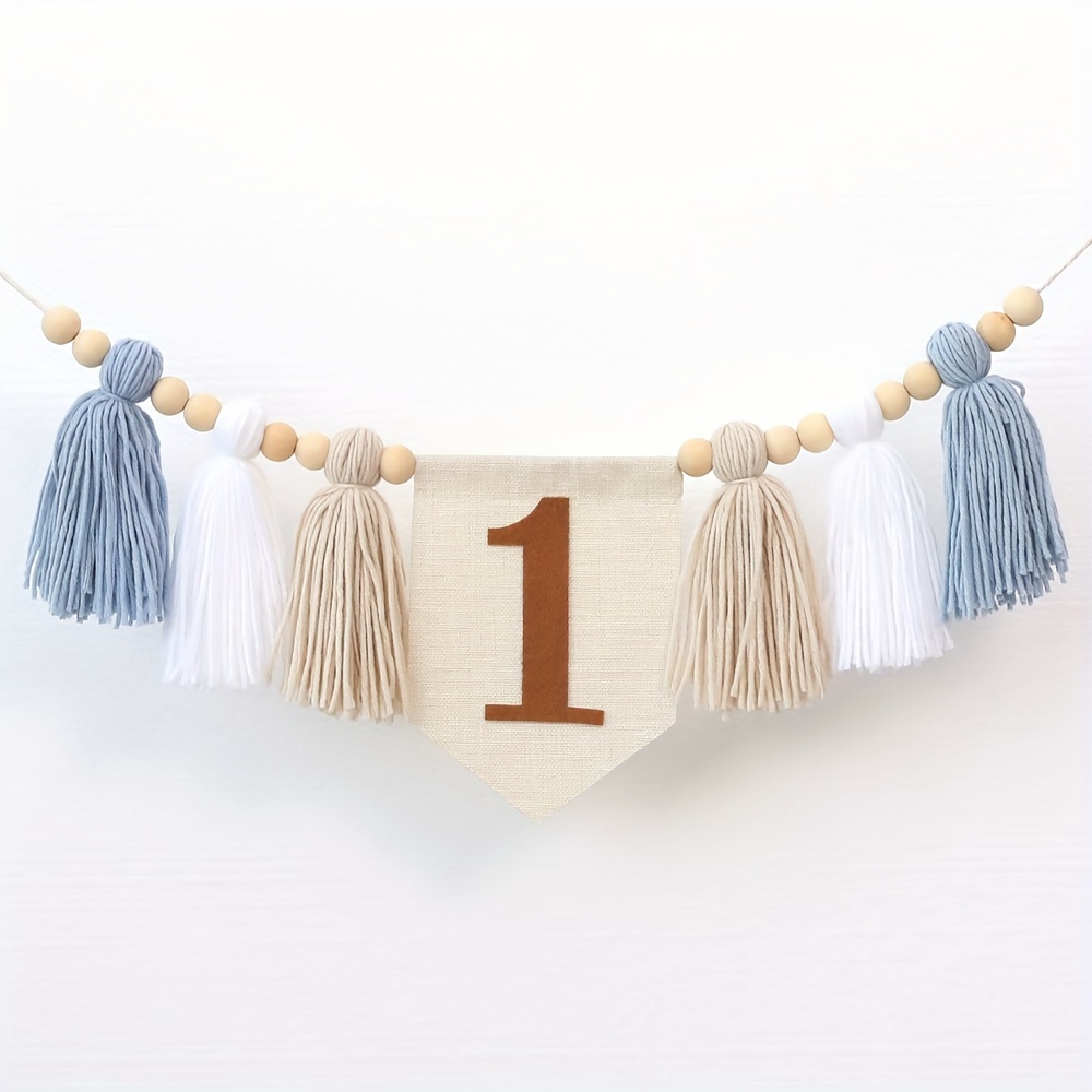 

1pc Handmade Boho High Chair Tassel Garland Shower Party Birthday Banner