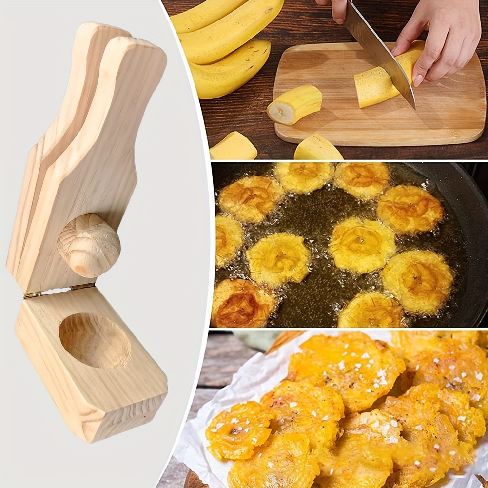 Wooden Banana Grinder Banana Cake Making Tool Is Used To Make
