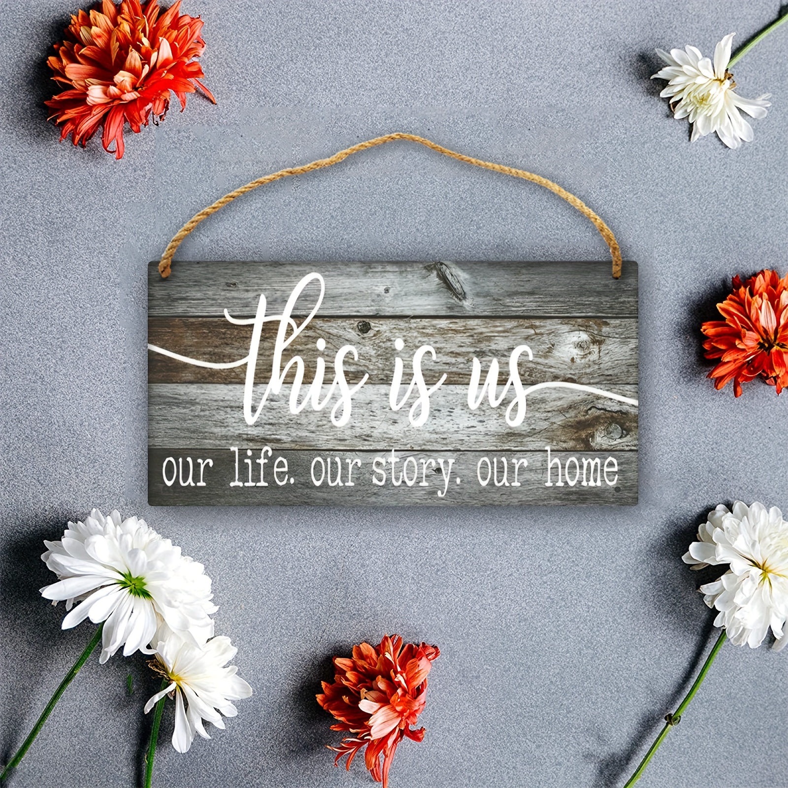 This Is Us Our Life Our Story Our Home Cartel Colgante Pared - Temu