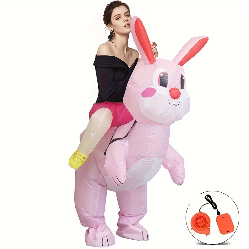 Costume de lapin gonflable de Pâques mignon Costume d'animal hommes femmes