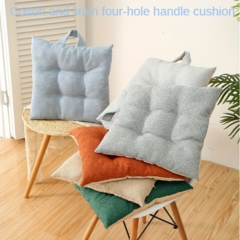1pc Striped Seat Cushion, Modern Polyester Seat Pad For Home