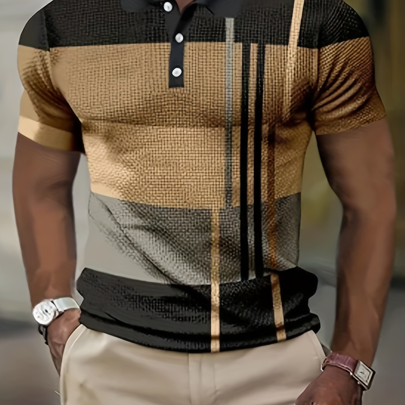 

Casual T-shirt Light Business Match Color Shirt Large Size Men's Large Size Shirt Digital Printed Shirt Casual T-shirt
