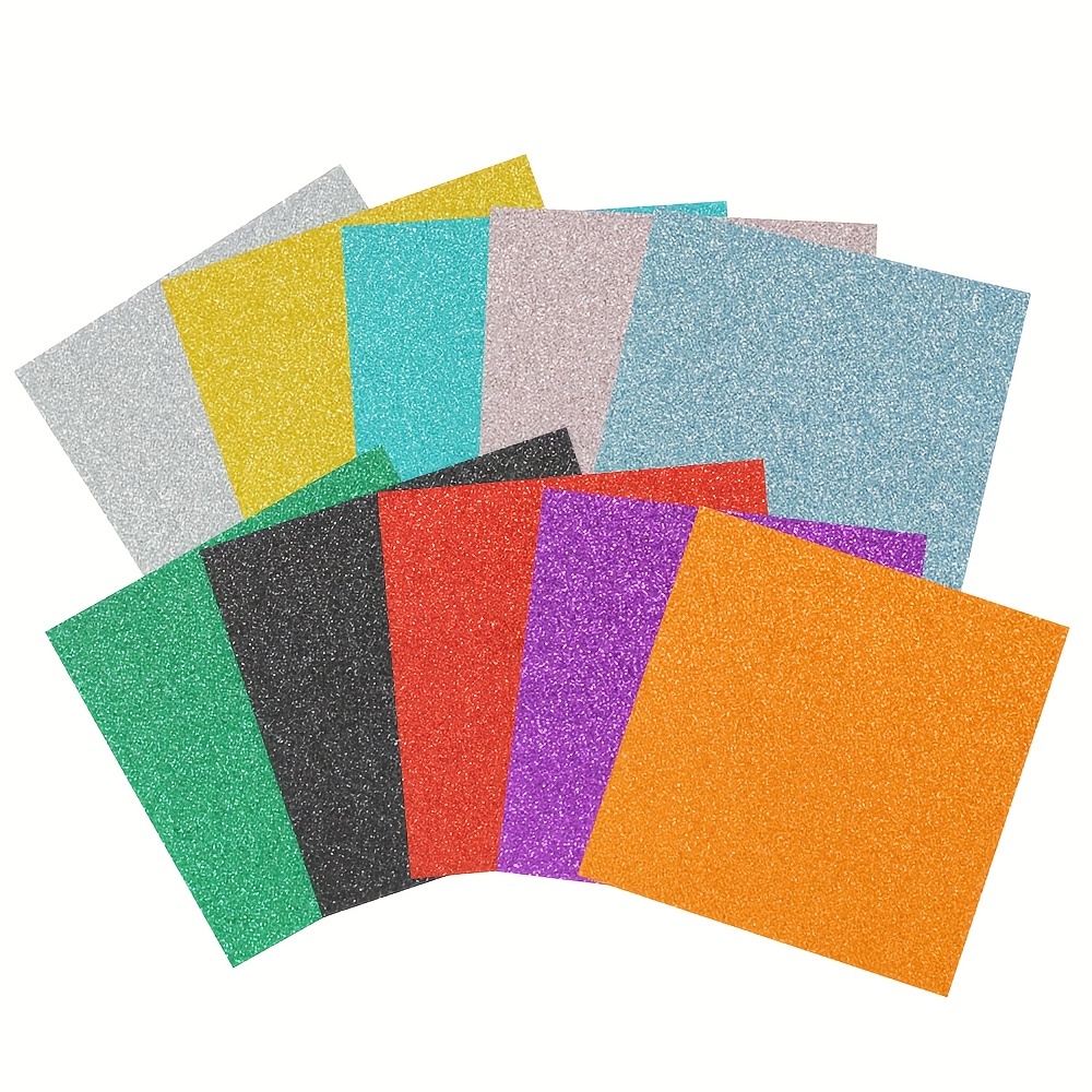 Glitter Cardstock Paper,30 Sheets, Sparkle Shinny Craft Sheets , Multi Color Rainbow Glitter Cardstock, Premium A4 Glitter Paper ,300 gsm, DIY Party