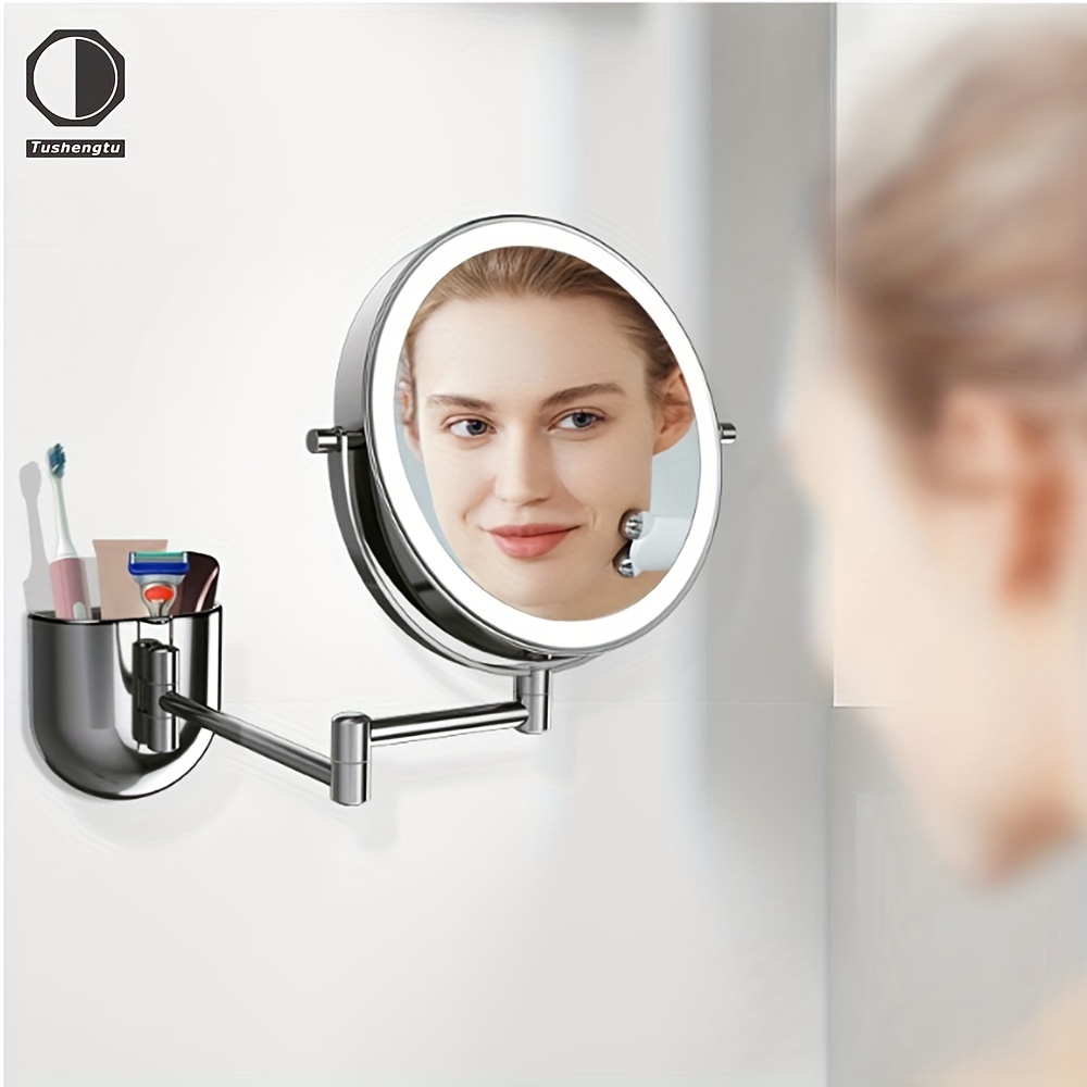 Espejo de tocador de baño con luces, espejo