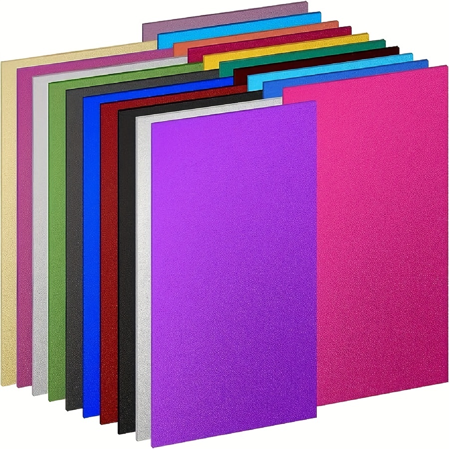 Glitter Paper Cardstock 250gsm A4 Colored Glitter Foil Card - Temu