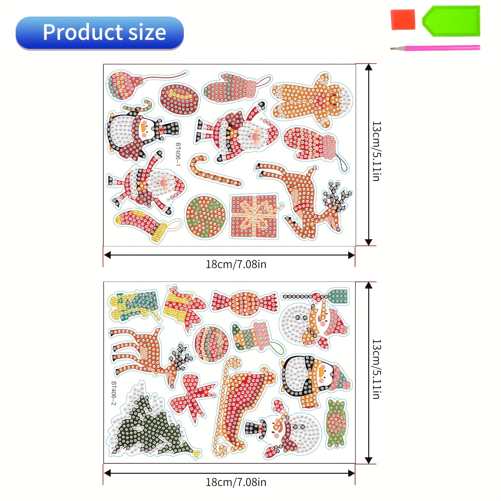 Christmas Series Theme Diamond Decals Diamond Painting Kits - Temu