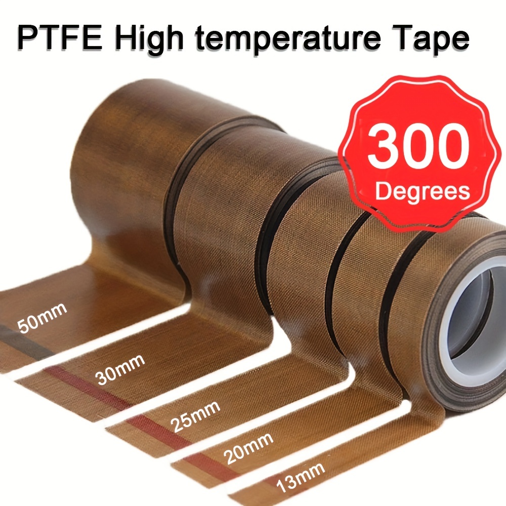1pc 高温耐性テープ 300 ° C Ptfe 布断熱接着剤シール機自己粘着防水テープロール 送料無料、返品無料 Temu Japan