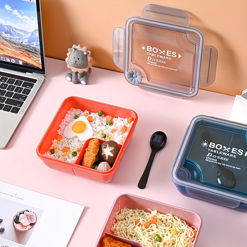 Square Lunch Box Inner Bladder Bento Box Leakproof PP Food Container