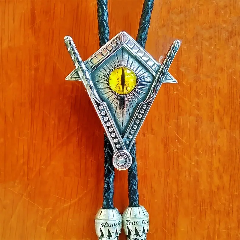 God's Eye Of Sauron Bolo Tie Ancient Egyptian Pyramid Triangle Collar Rope  Titanium Steel Skull Bolo Tie - Temu Romania