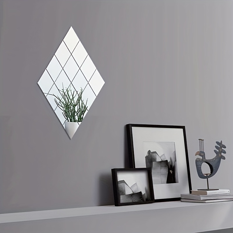 Square Mirror Wall Sticker Shatterproof Unbreakable - Temu