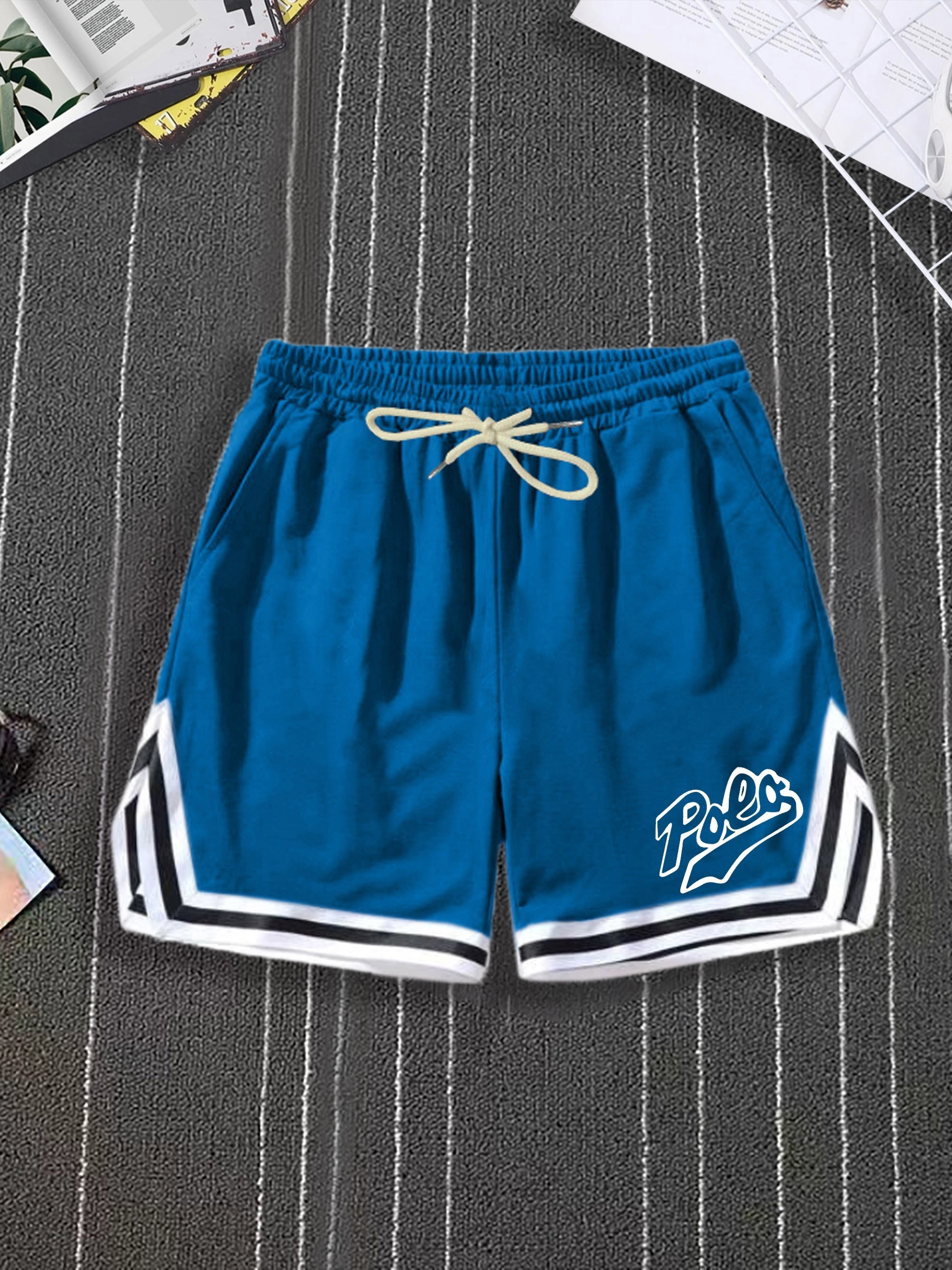 Drip Print Comfy Active Shorts Mens Casual Slant Pocket Stretch Waist  Drawstring Shorts For Summer, Buy More, Save More