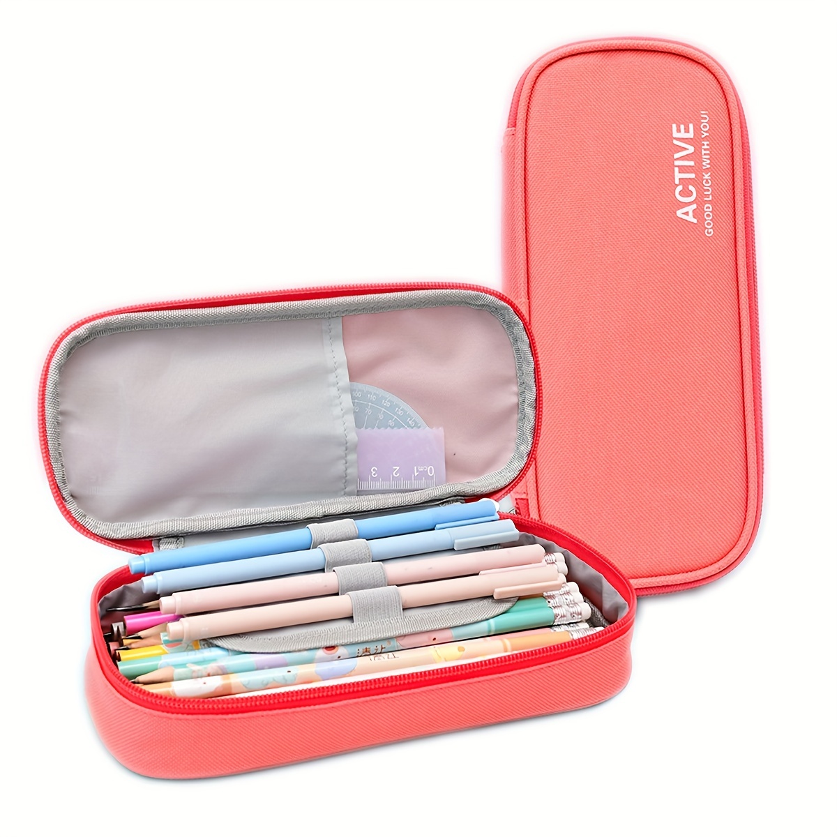 Expandable Pencil Case Large Capacity Pencil Pouch With - Temu