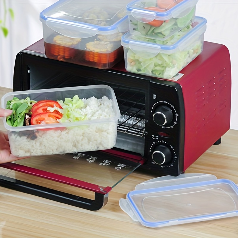 1pc Food-Grade Refrigerator Storage Box, Microwave Heating Lunch
