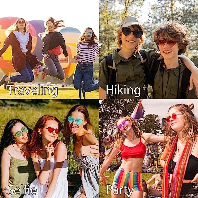 12 Pairs Heart Shaped Candy Sunglasses for Parties