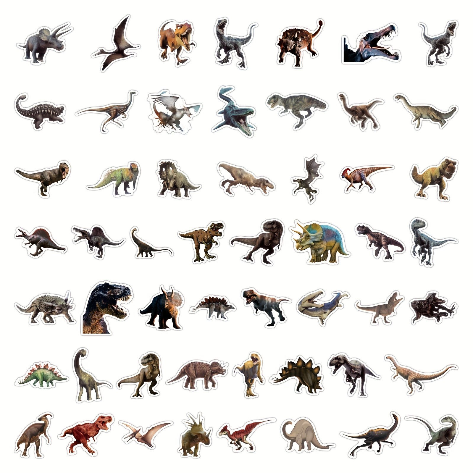 Dinosaur Realistic Sticker Roll Dinosaur Aesthetic Stickers - Temu