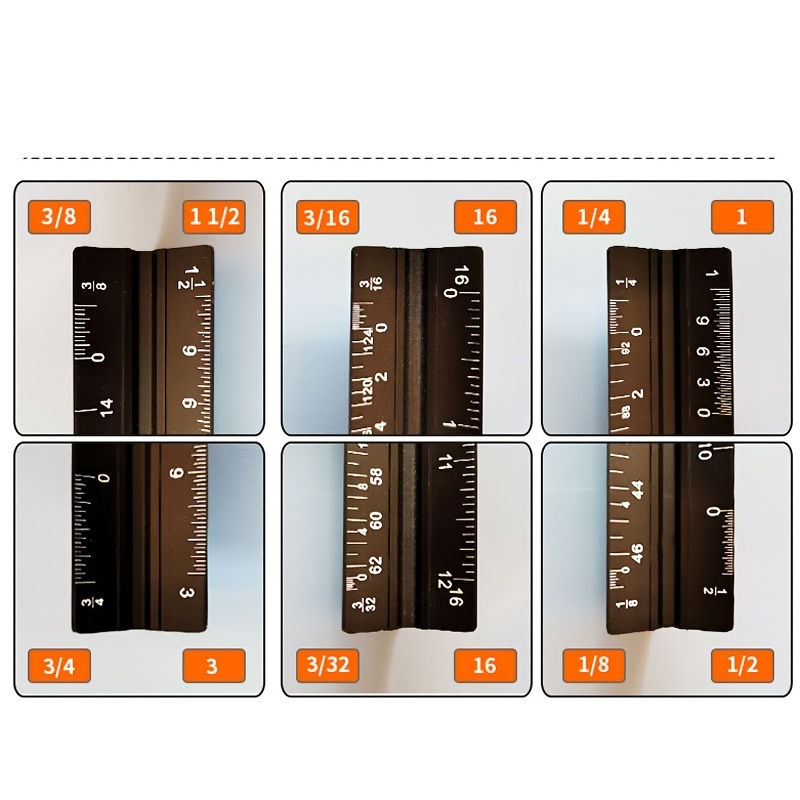 Laser etched Aluminum Architect Triangular Ruler Perfect For - Temu