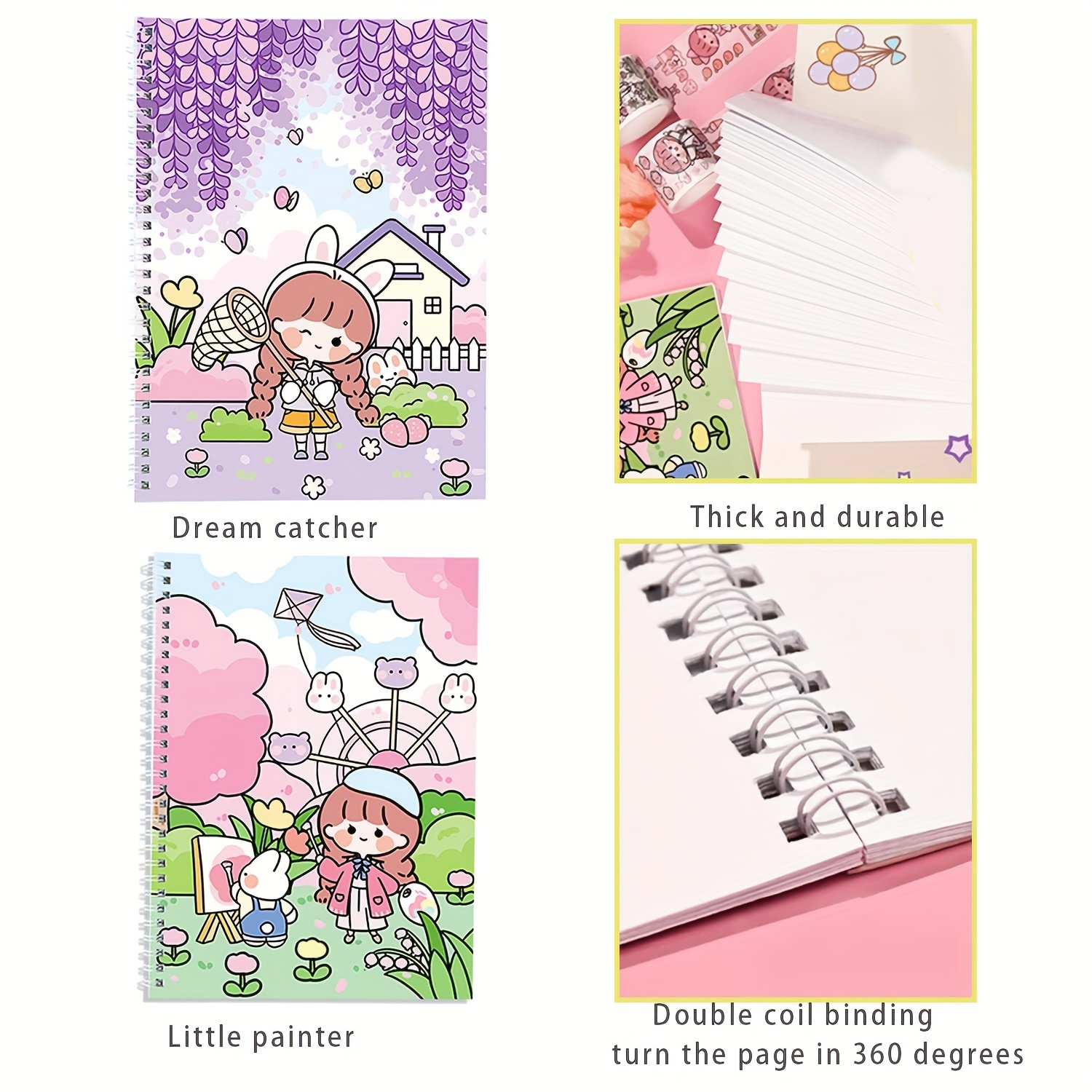  Reusable Sticker Book 80 Sheets Sticker Collecting Album  Sticker Collection Accessories Activity Sticker Album for Collecting  Stickers, Labels, Plus Size : Toys & Games