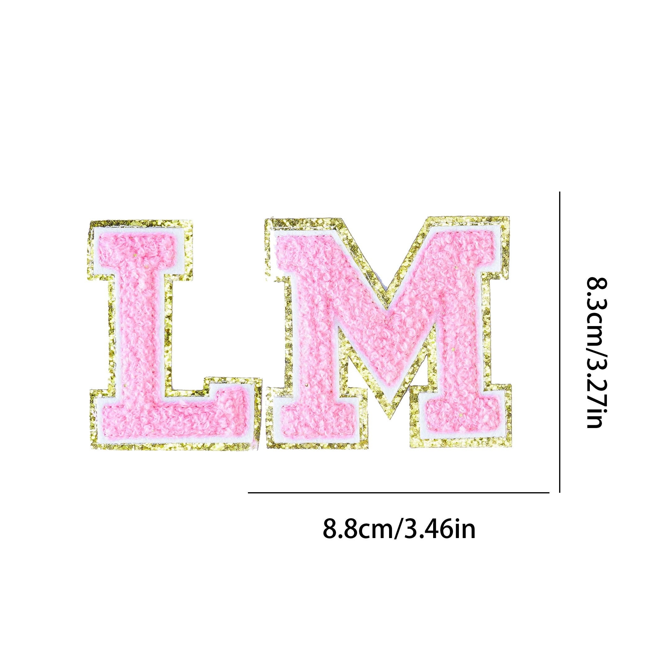 Large Letter Patches Iron On Letter Patch Varsity Glitters - Temu