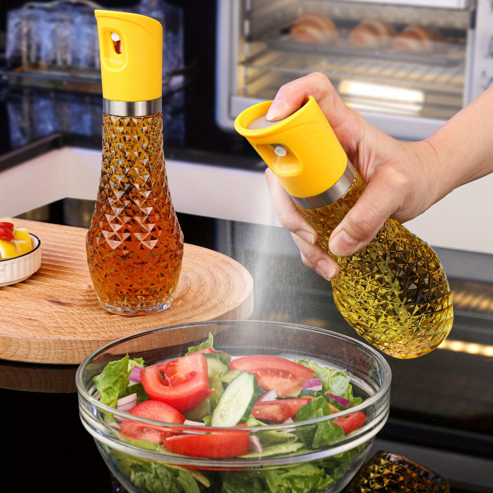 Flacone Spray per olio 250ml dispenser per olio da cucina in vetro