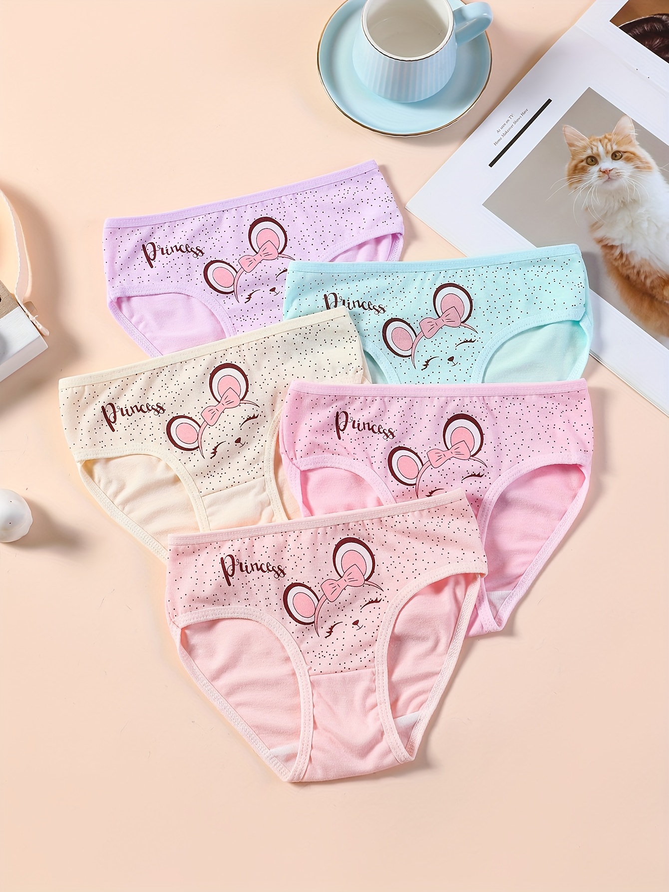 Cartoon Bear Printed Women's Briefs Cotton Panty cute Medium Waist Underwear  Student Underpant Cute Teenage Girls Triangle Pant - AliExpress