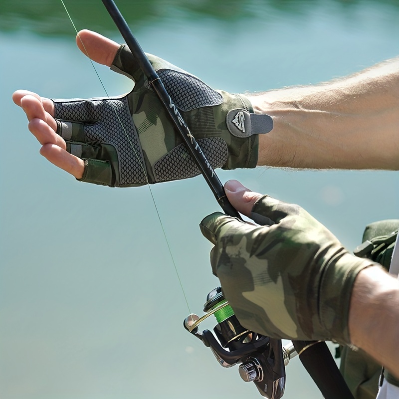 Professional Fishing Gloves: Sunscreen Fingerless High - Temu