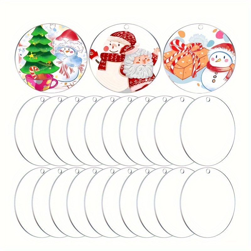 40 Laser Cut Color Acrylic Blank Round Discs Smooth Edge