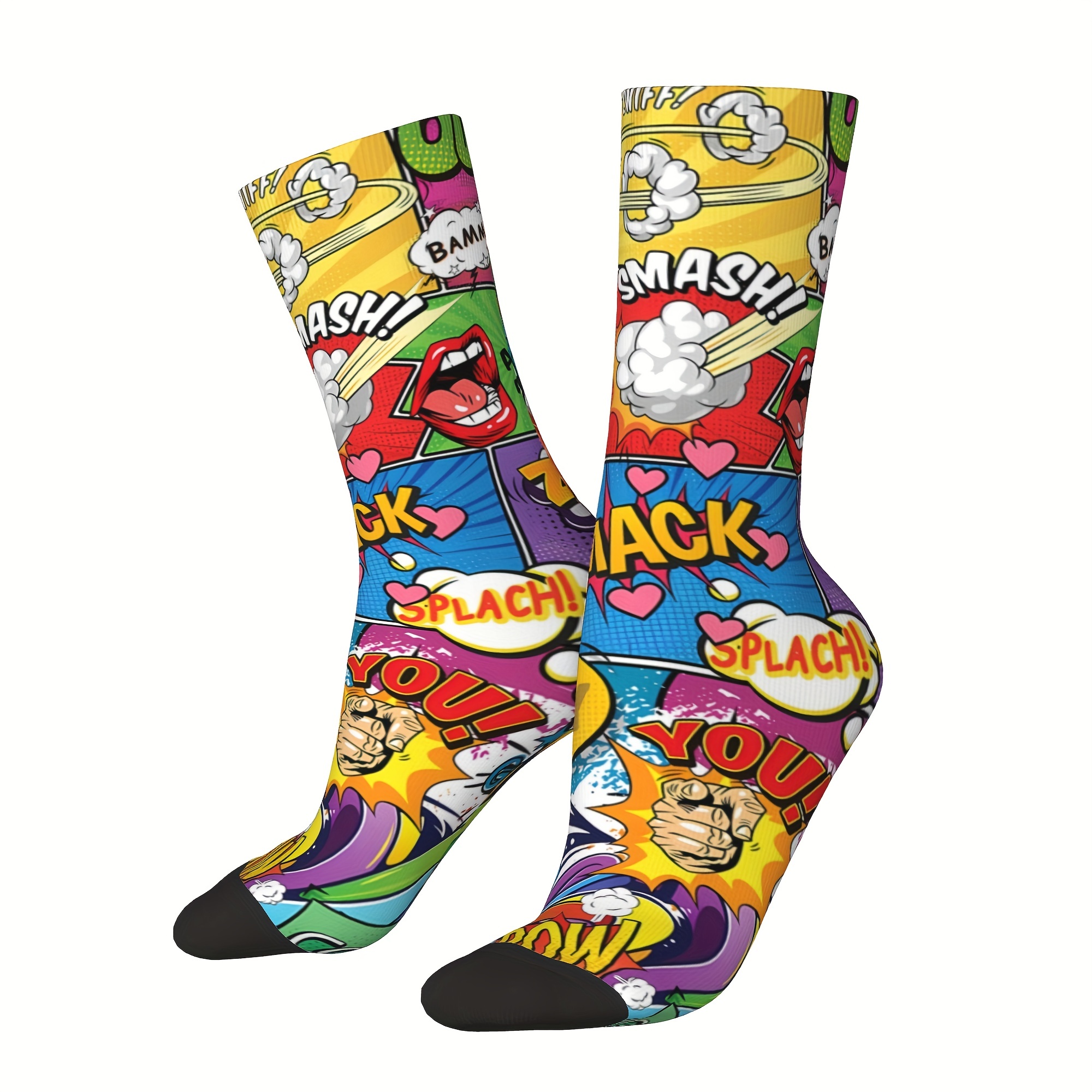 Novelty Crew Socks, Funny Crazy Socks - Temu Canada