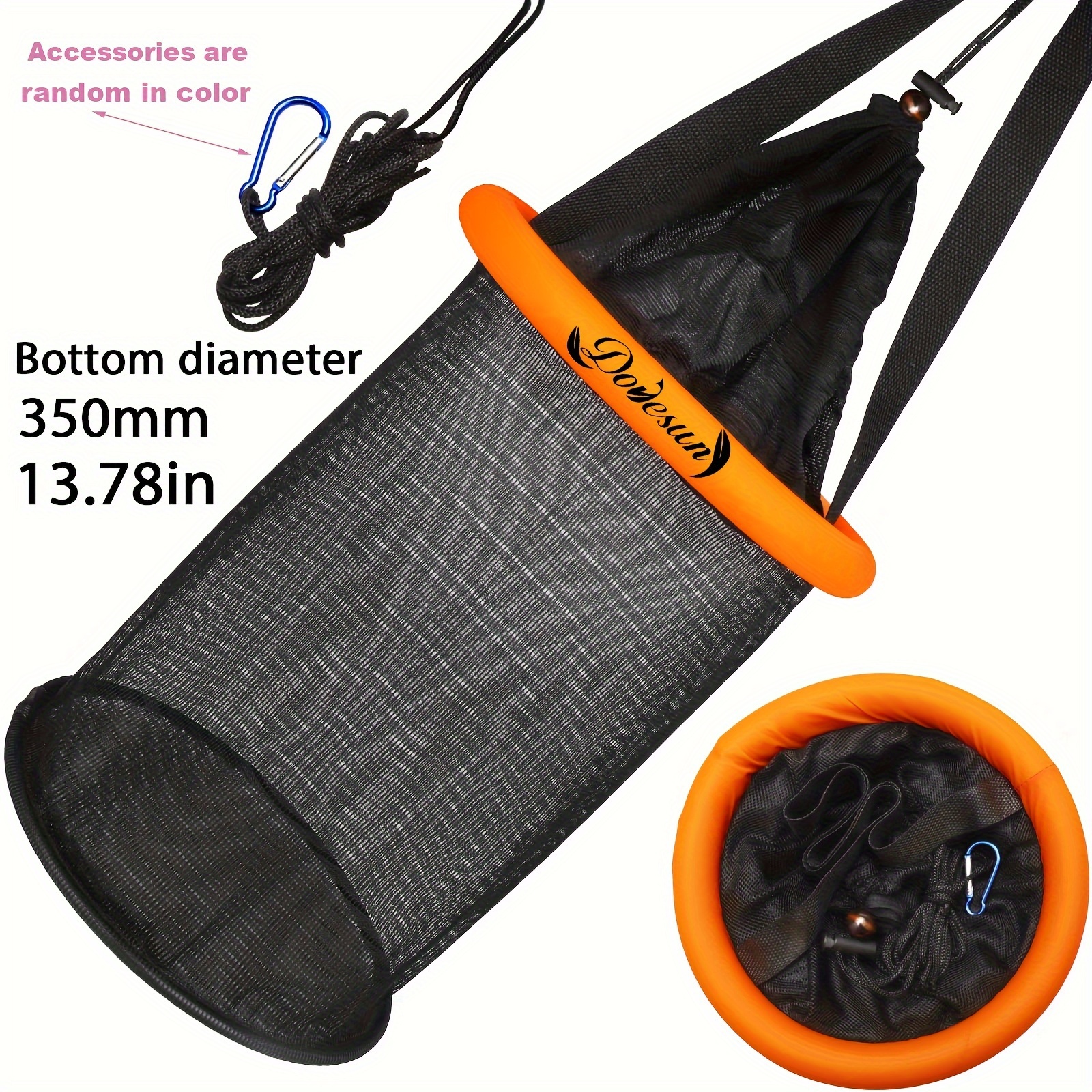 Portable Fishing Basket Foldable Nylon mesh Net Keeping - Temu United  Kingdom