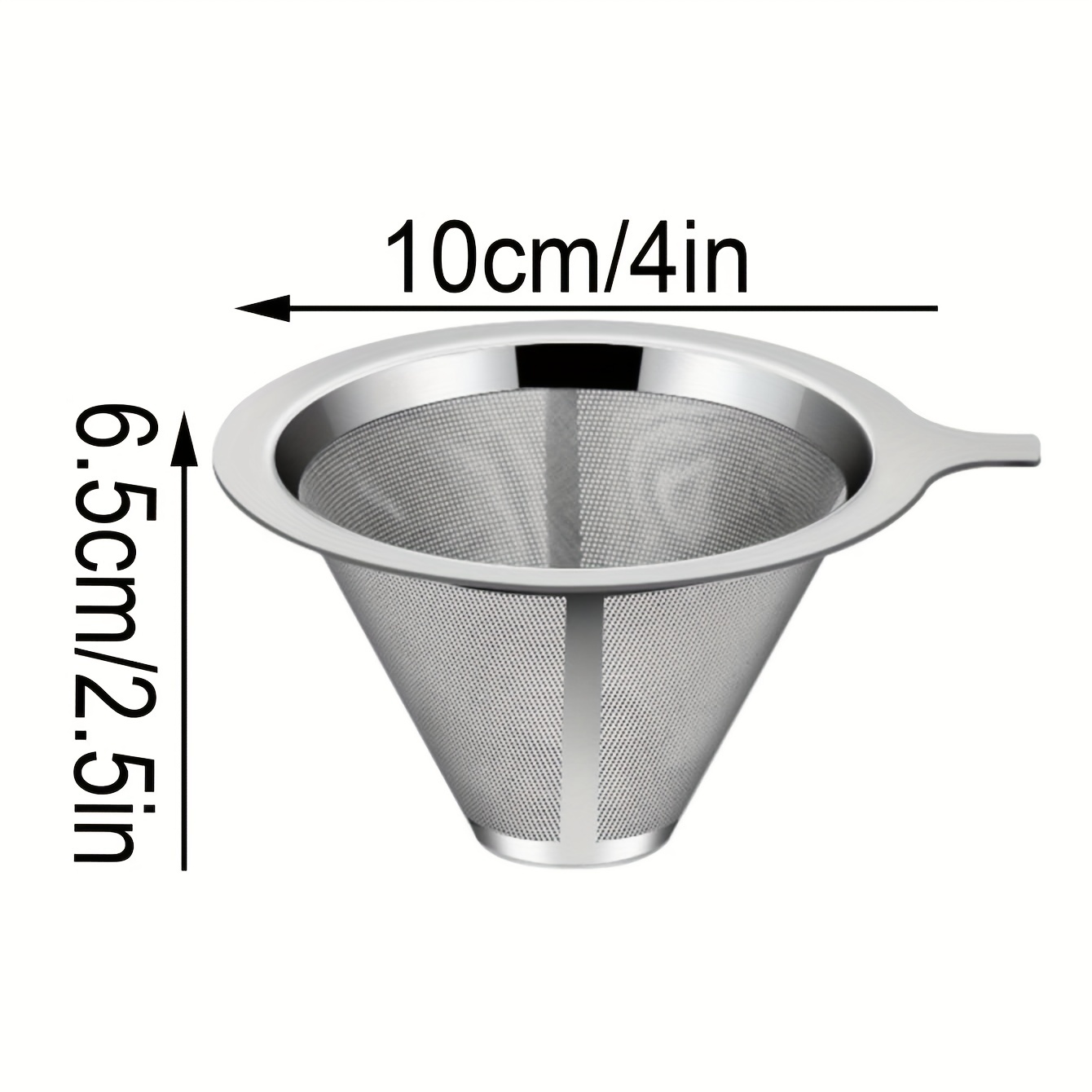 Filterless Paper Stainless Steel Coffee Filter Mesh, Portable Foldable  Coffee Tea Leaf Filter Coffee Filters Coffee Maker - Temu