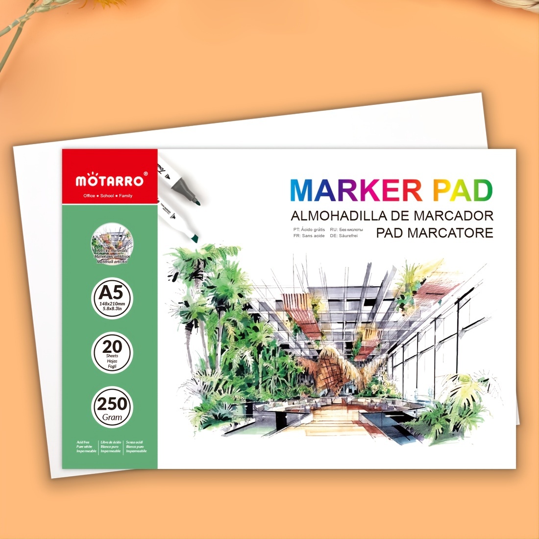 Art Paper Marker Pads A5 Letters Mixed Media Paper Pad Art - Temu