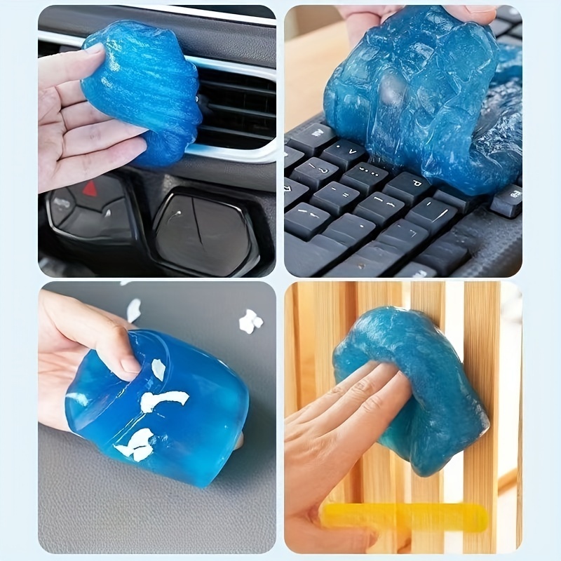 1pcs Car Cleaning Gel Reusable Keyboard Cleaner Gel Automobile Air Vent Dust  Removal Gel Multiuse Dirt Cleaner Slime Auto - AliExpress