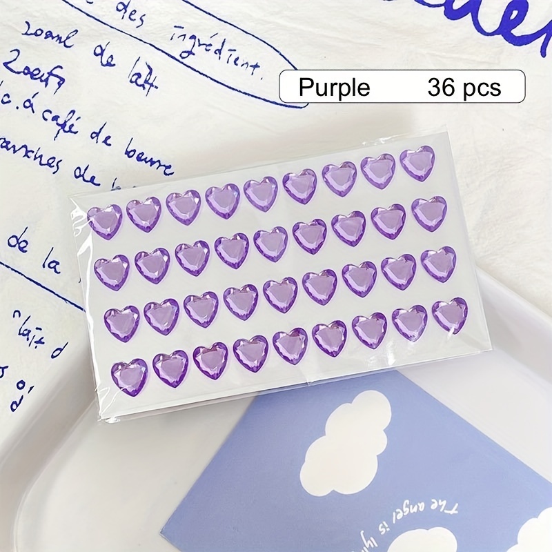 Artificial Diamond Shiny Heart-shaped Diy Stickers For Princess Girls And  Children Cartoon Three-dimensional Crystal Stickers Diamond Stickers Toys  Colorful Decorative Stickers Rave Makeup Stickers - Temu Sweden