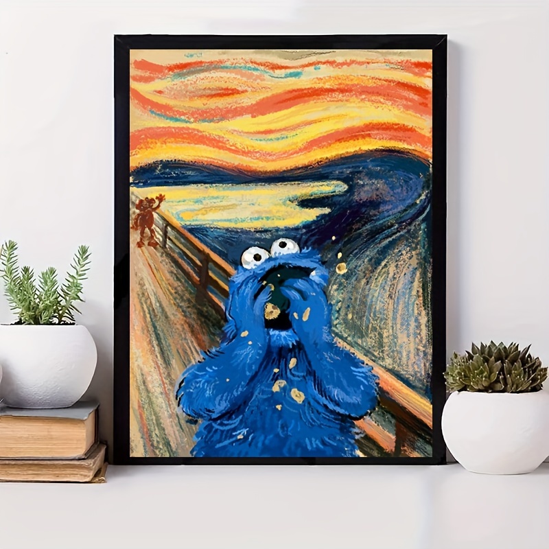 1pc 5d Diy Monster Diamond Painting With Full Drill, Living Room Study  Bedroom Decoration, (30*40cm), Diy Handmade Diamond Art Craft Kit With  Tools And Accessories, As Children Educational Materials