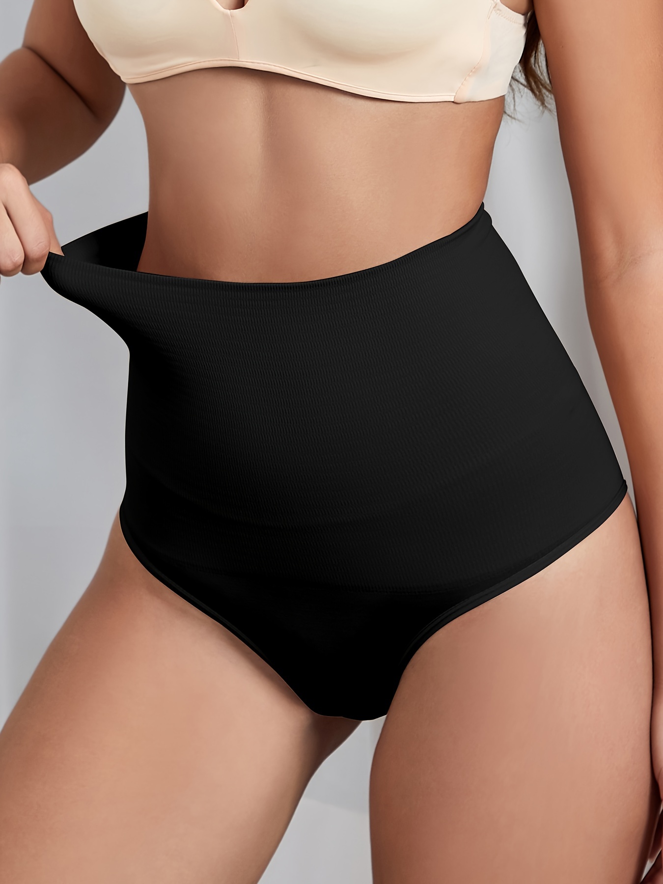 Seamless Solid Shaping Panties Tummy Control Compression - Temu