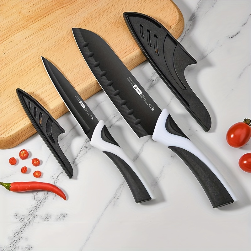 Household Fruit Knife With Knife Cover Portable Small Knife - Temu