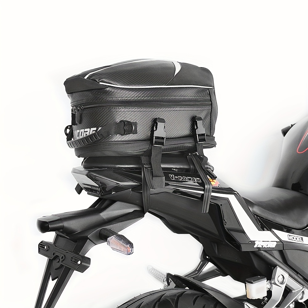 Bolsa de asiento para motocicleta, doble uso, impermeable, bolsa de  almacenamiento, bolsa para guardar el casco
