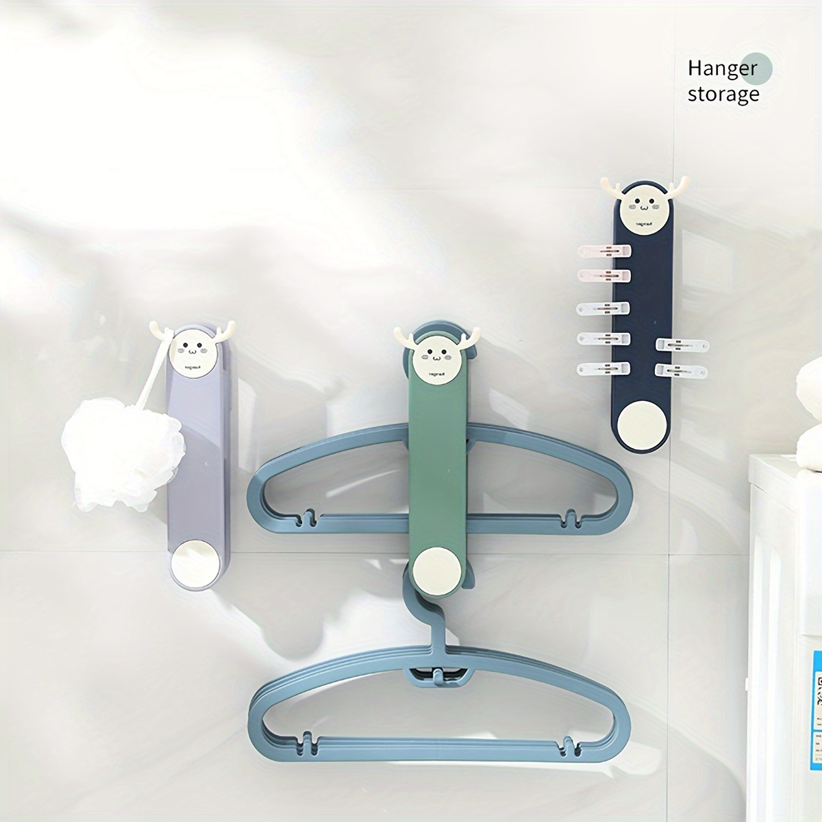 1pc11 holes Plastic Hangers, Foldable Heavy Duty Clothes Hanger