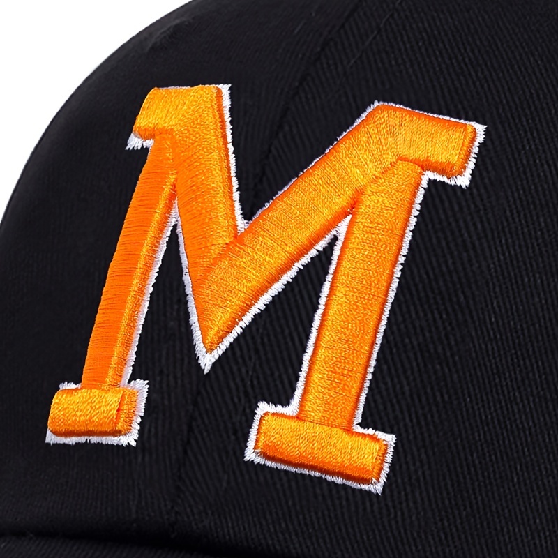 M Letter Baseball Tiger Hat For Men - Temu